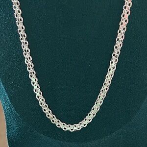 925 Sterling Silver made in Italy 20 inch mariner Chain Necklace